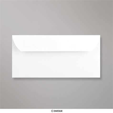 110x220 Mm DL Sobre Blanco Con Ventanilla De Visor Completo Sobres