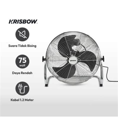 Jual Kipas Angin Meja Besi 18 Inch Krisbow Industrial Fan 75 Watt