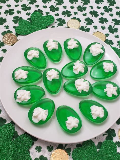 St Patricks Day Deviled Jell O Eggs