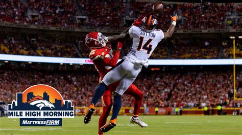 Mile High Morning WR Courtland Suttons Touchdown Reception DE Zach