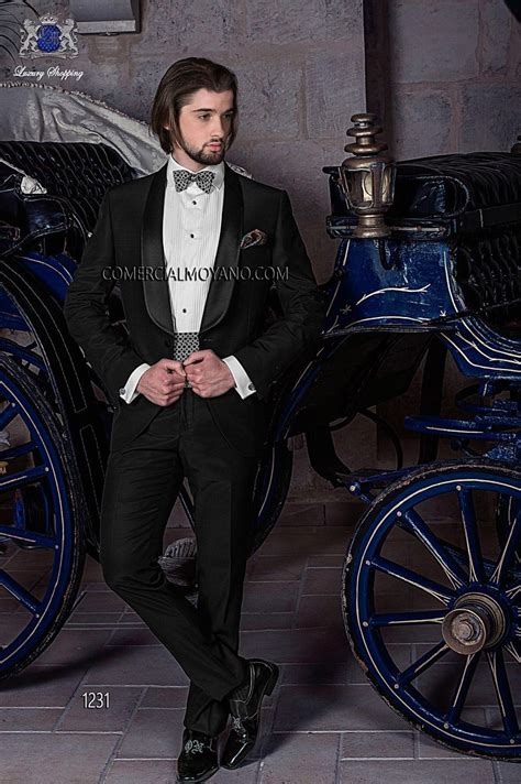 Bespoke Suit Black Wedding Tuxedo Style 1231 Mario Moreno Moyano