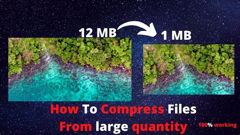 How To Compress Files From 12mb To 1mb In 1min File Compression Youtube