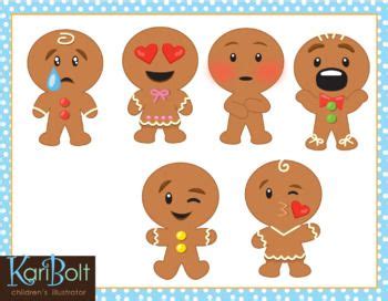 Gingerbread Man Emoji Clip Art | Gingerbread man, Gingerbread ...