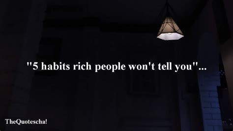 5 Habits Rich People Wont Tell You Youtube