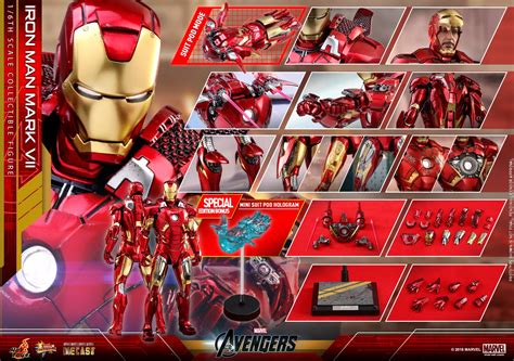 Hot Toys Iron Man Mark Vii Die Cast 16 Figure Photos And Order Info
