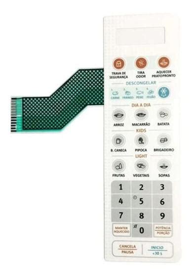 Membrana Microondas Electrolux Mto30 Painel Peças para Micro ondas