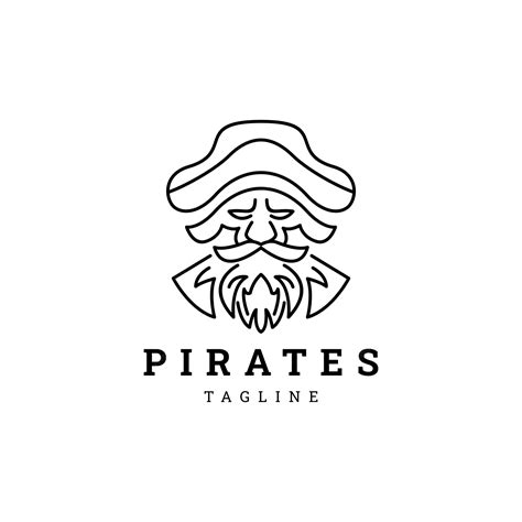Premium Vector Pirates Logo Design Icon Vector