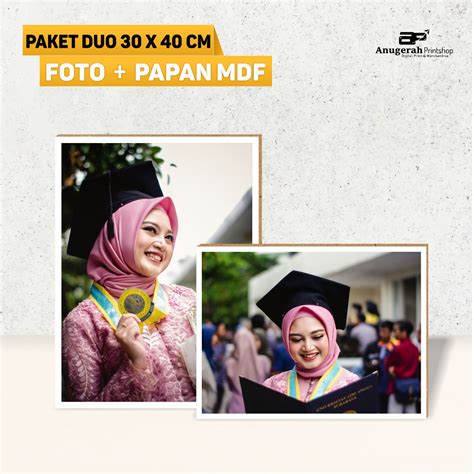 Jual Pcs Paket Duo Cetak Foto R X Sudah Di Bingkai Kayu Mdf