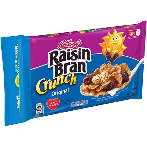 Kellogg S Raisin Bran Crunch Breakfast Cereal Original Good Source Of