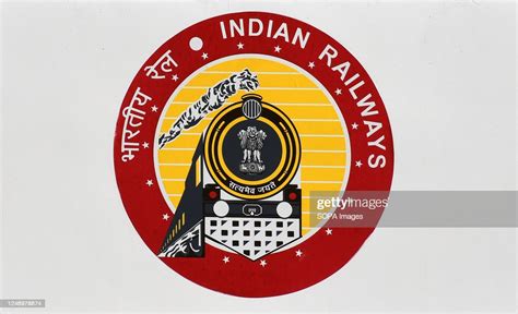 Indian Railway logo seen on a Vande Bharat Express train stationed at... News Photo - Getty Images