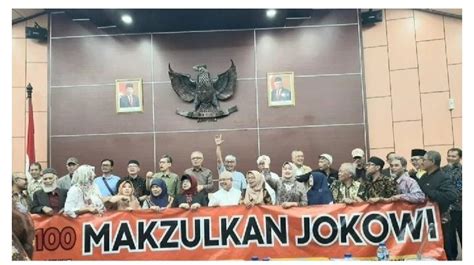 Tokoh Di Balik Gerakan Pemakzulan Jokowi Ada Eks Ksad Hingga Guru Besar Ui