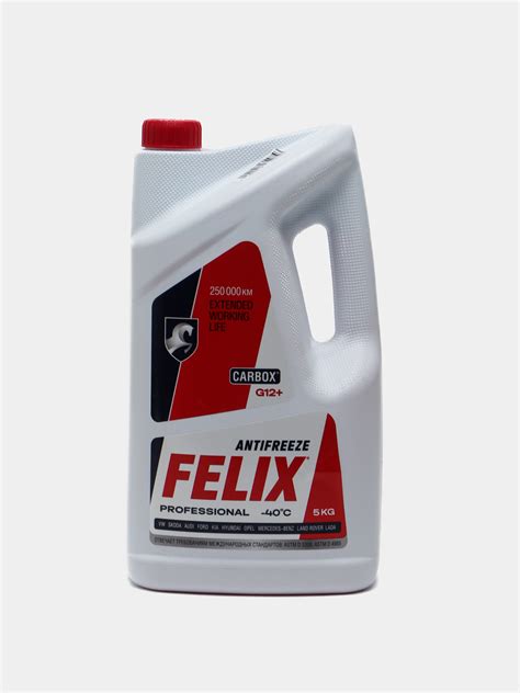 Антифриз FELIX CARBOX Red, 5 кг, Россия купить по низким ценам в ...