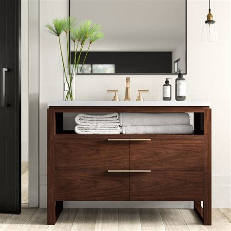 Mercury Row Wigington 43 Single Bathroom Vanity Base Only In Natural