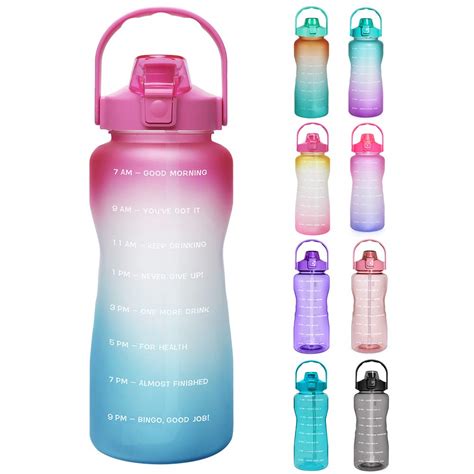 Buy Opard Litre Water Bottle With Time Markings To Drink Half Gallon