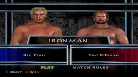 Wwe Smackdown Here Comes The Pain Ric Flair Vs Ted Dibiase Iron Man