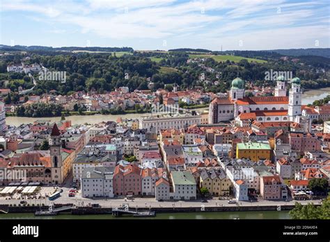 Passau Altstadt Passau Old town built between two rivers Passau Germany ...