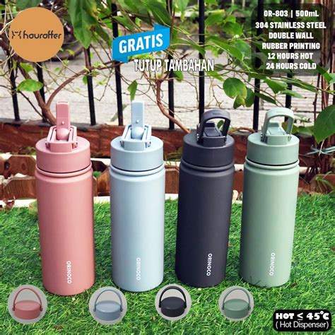 Jual Hauraffer Grosir Botol Tumbler Or Stainless Steel Hot Cold Ml With Straw Shopee