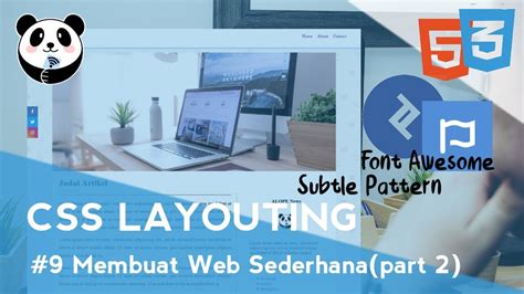 Membuat Website Sederhana Part 2 Dengan Font Awesome Dan Subtle