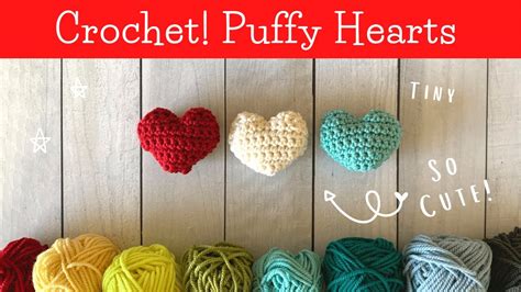 How To Crochet A Small 3d Heart Crochet Hearts For Beginners Youtube