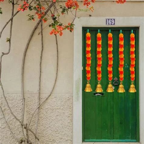 Multicolor Plastic Ihandikart Artificial Mini Garland With Bell At Rs