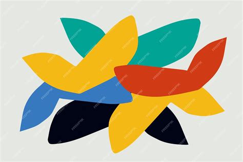 Premium Vector Vector Abstract Art And Collage With Primary Color
