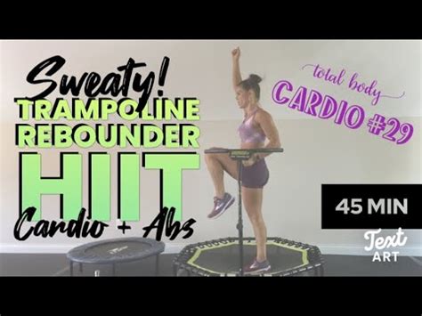 Cardio Sweaty Tough Mini Trampoline Rebounder Jump Hiit Cardio