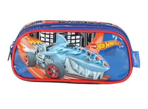 Estojo Escolar Duplo Hot Wheels Divisórias A sua Loja de Materiais de Escritório Técnico