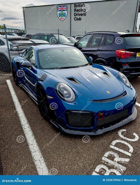 Aqua Blue Metallic Porsche 991 Gt2 Rs Close Up Editorial Stock Image Image Of Concept Speed