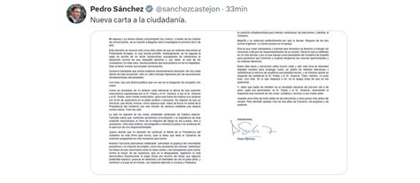 Las Claves Que Desmontan La Carta A La Ciudadanía De Sánchez