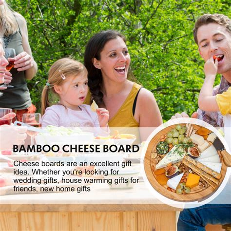 4 Cheese Knives And Bamboo Board Set - Top Kitchen Gadget