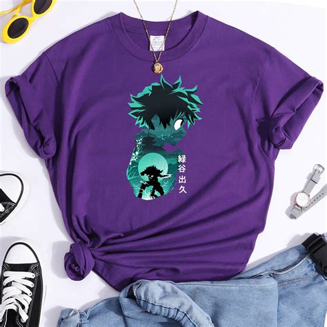 Camiseta De My Hero Academia Para Mujer Camiseta De Midoriya Izuku