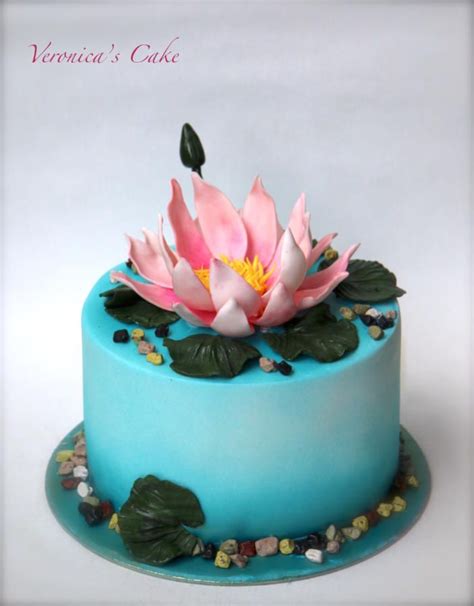 Water Lily Pretty Birthday Cakes Lily Cake Ocean Cakes