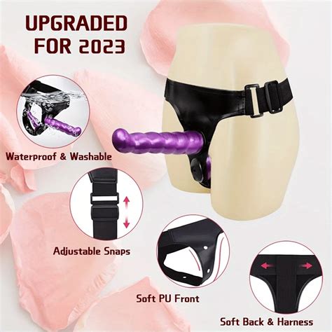 Dual Ended Strap On Dildo For Harness Belt Double Wearable Penis Adult