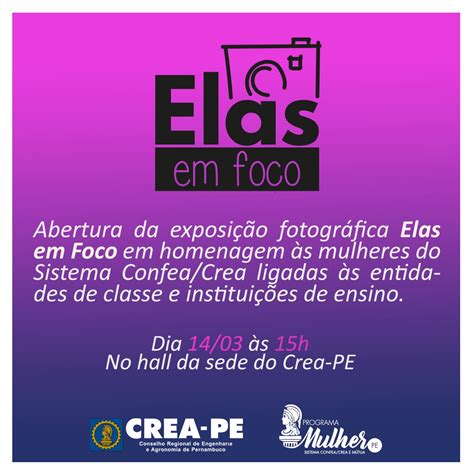 Crea PE faz exposição fotográfica para homenagear as profissionais do