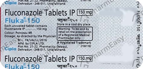 Fluka 150 Mg Tablet 1 Uses Side Effects Price And Dosage Pharmeasy