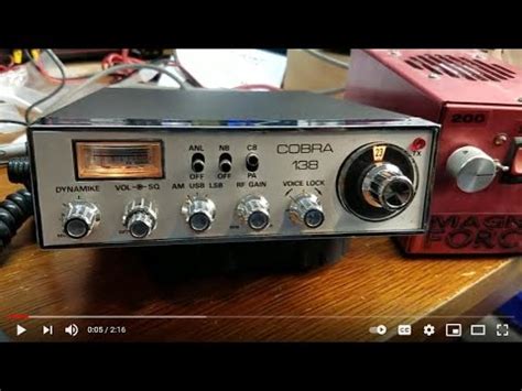 Cobra 138 AM SSB Mobile CB RADIO YouTube