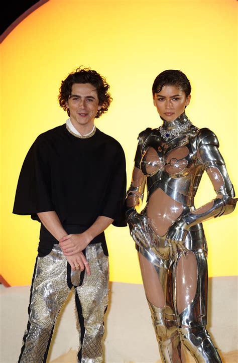 Zendaya Stuns In Vintage Mugler Cyborg Suit At Dune Sequel World