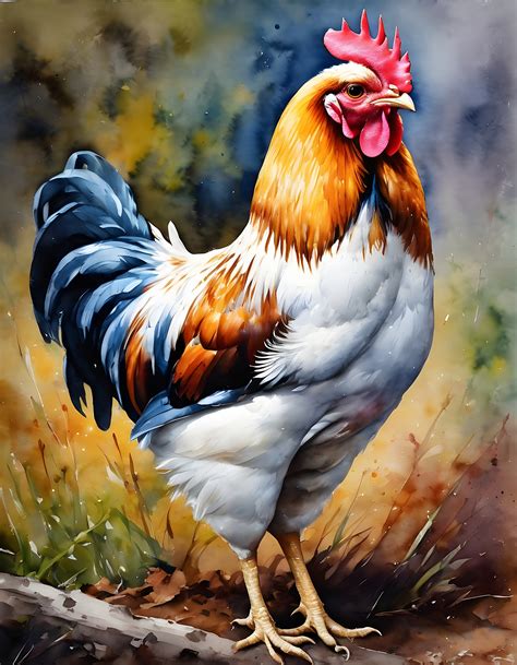 Chickens Rooster Art Illustration Free Stock Photo Public Domain Pictures