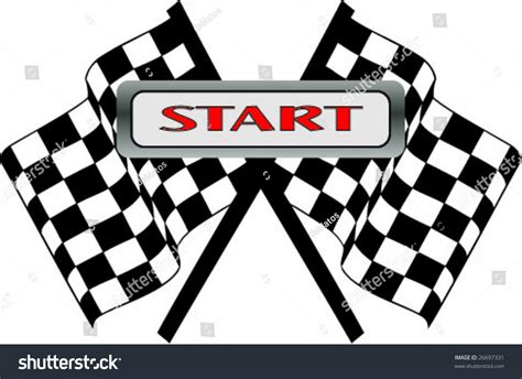 Start Flag Illustration Stock Vector 26697331 - Shutterstock