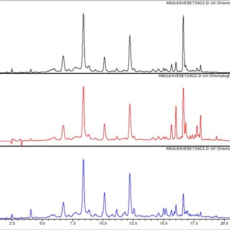 Rp Hplc Dad Chromatogram Of Chloroform Fraction Of A Leiocarpus Leaves