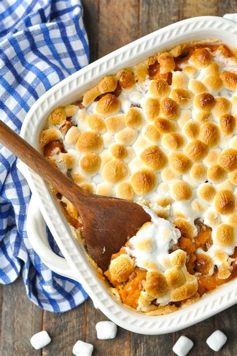 Sweet Potato Casserole with Marshmallows - The Seasoned Mom