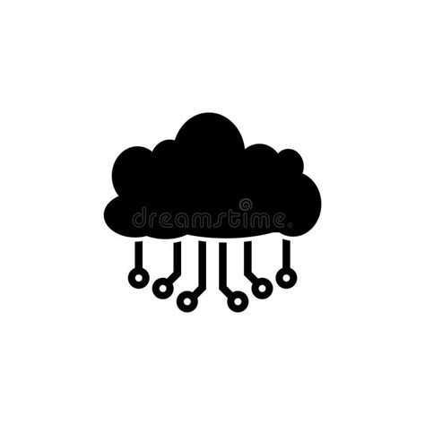 Icono De Almacenamiento En La Nube Aislado En Fondo Blanco Ilustraci N