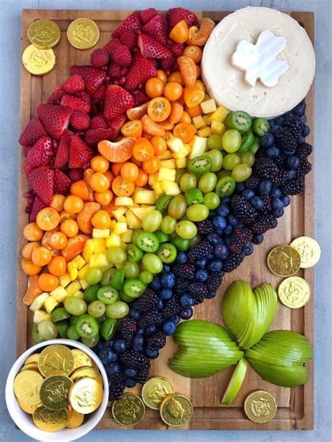 Rainbow Fruit Board For St Patricks Day Aint Too Proud To Meg