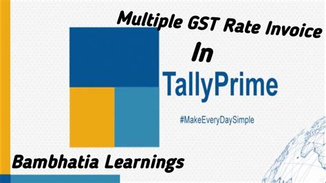 How To Apply Multiple GST Rate In Single Invoice Multiple GST Rate