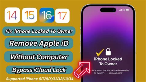 How To Bypass IPhone Locked To Owner Without Computer Remove Apple ID