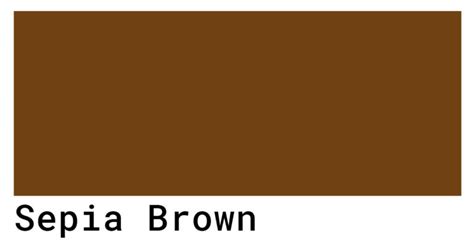 Sepia Brown Color Codes The Hex Rgb And Cmyk Values That You Need