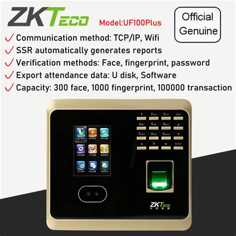 Upgrade Zkteco Biometrics Time Attendance With Wifi Fingerprint