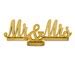 Gold Mr And Mrs Sign For Sweetheart Table Etsy