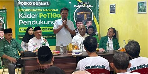 Tkn Resmikan Posko Kornas Petiga Mantap Dukung Prabowo Gibran