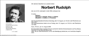 Traueranzeigen Von Norbert Rudolph Trauer Bz